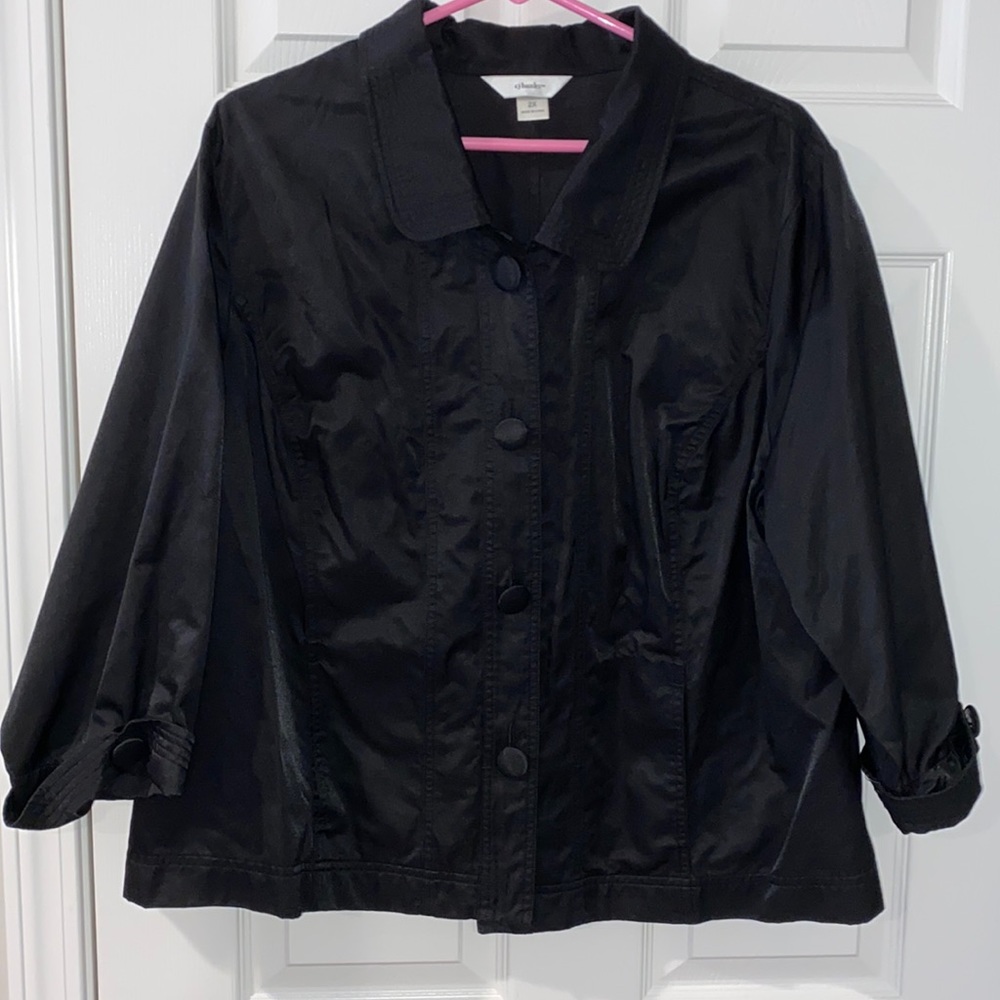 CJ Banks black blazer / coat - Size 2X